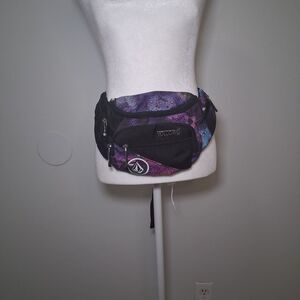 Volcom Fanny Pack Waist Bag Multi Pockets Spacey Celestial Athleisure Utility